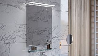 Полка стеклянная 60см в ванную комнату pkKLA.60-46